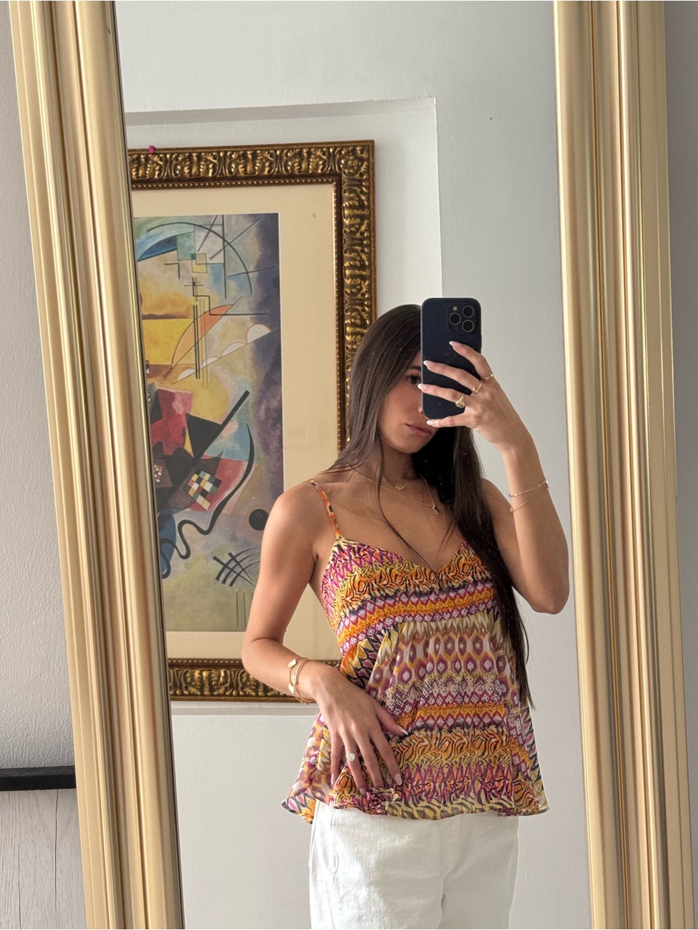 LF Aztec Colorful Flowy Top